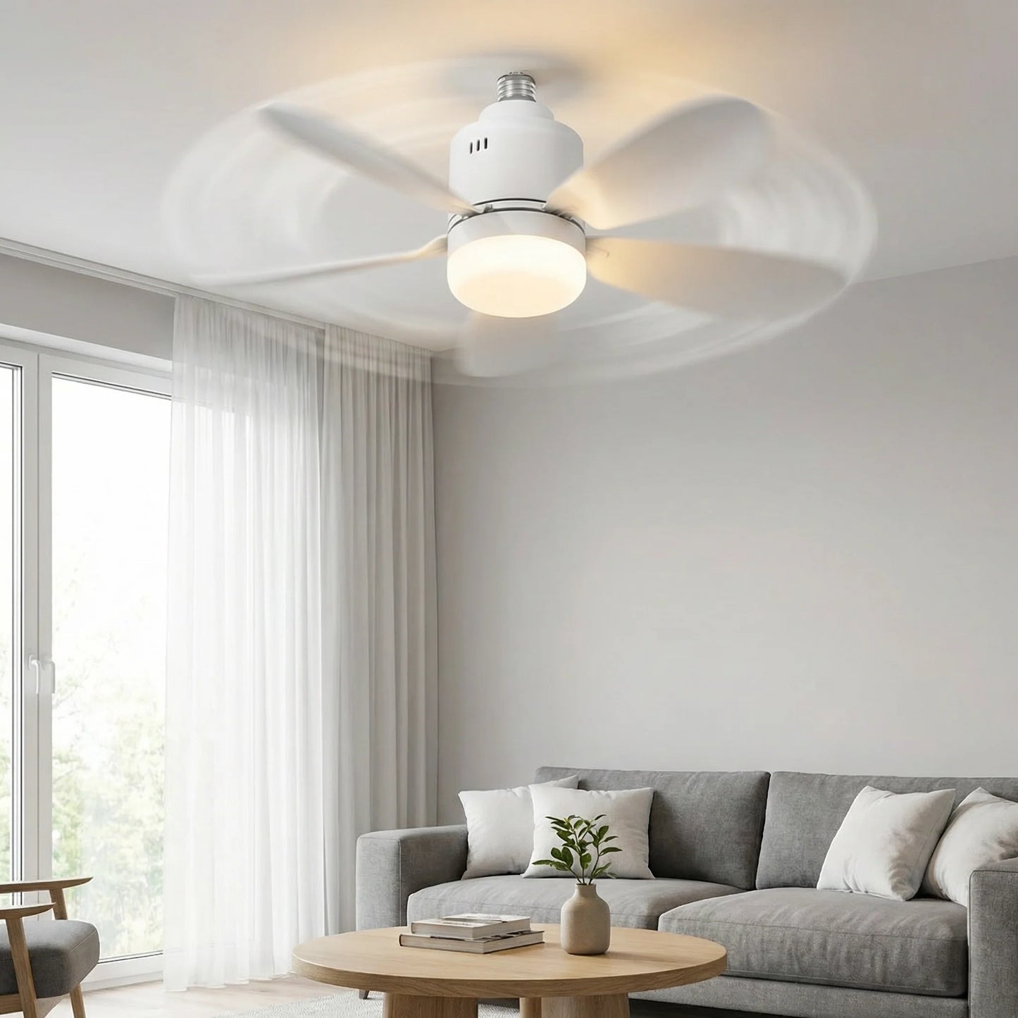 Ventilador de techo con luz LED