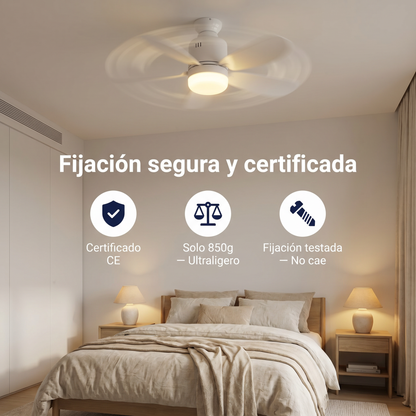 Ventilador de techo con luz LED