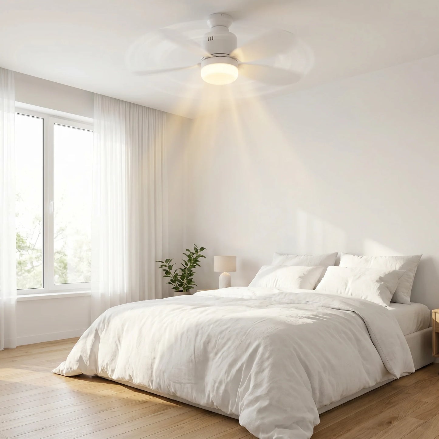 Ventilador de techo con luz LED