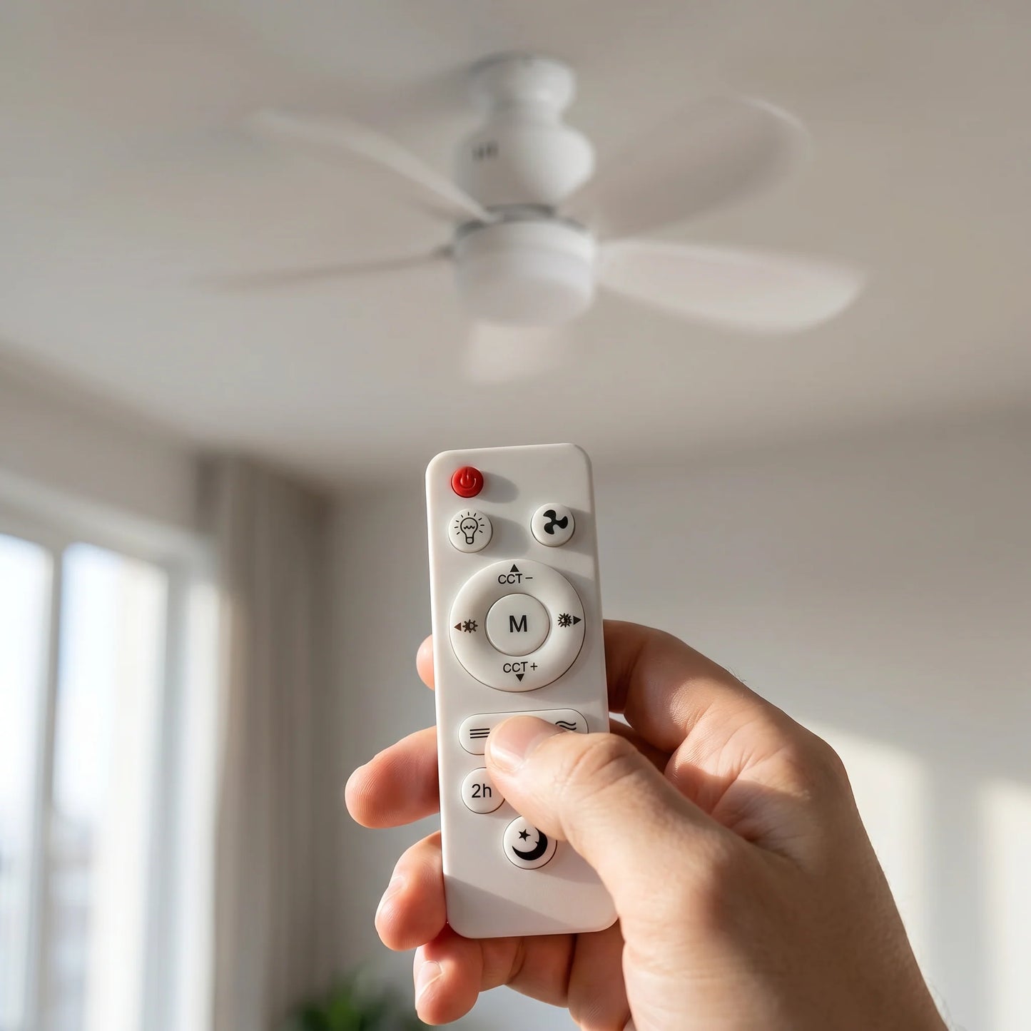 Ventilador de techo con luz LED